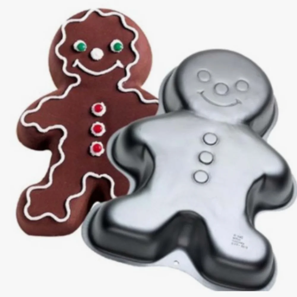 Vintage 1985 Wilton Gingerbread Boy Cake Mold/Pan With Recipes NWOT